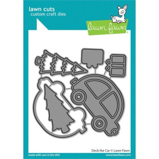 Lawn Fawn, lawn cuts/ Stanzschablone, deck the car