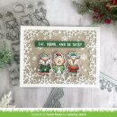 Lawn Fawn, lawn cuts/ Stanzschablone, snow flurries backdrop