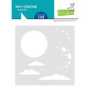 Lawn Fawn, Lawn Clippings, nighttime sky stencil