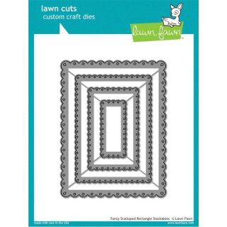 Lawn Fawn, lawn cuts/ Stanzschablone, fancy scalloped...