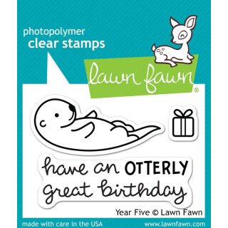 Lawn Fawn, clear stamp, year five