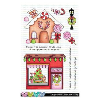C.C. Designs, clear stamp, Gingerbread Lane