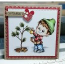 C.C. Designs, clear stamp, Its a Robertos Christmas