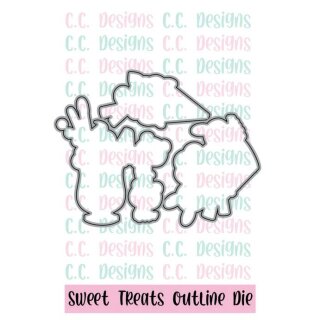 C.C. Designs, Outline Metal Die/ Stanzschablone, Sweet Treats