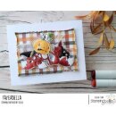 Stamping Bella, Rubber Stamp, FOXY IS STUCK