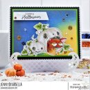 Stamping Bella, Rubber Stamp, FOXY IN THE PUMPKIN