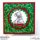 Stamping Bella, Rubber Stamp, TANGLED KITTY, BY KRISTIN FARNSWORTH