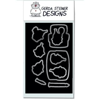 Gerda Steiner Designs, Penguin Cake - Die Set