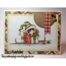 Stamping Bella, Rubber Stamp, TINY TOWNIE ELLIE THE ELF