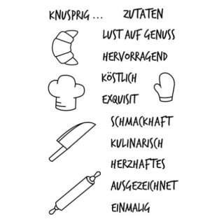 Stempel Clear, Küche Nr. 1, A7