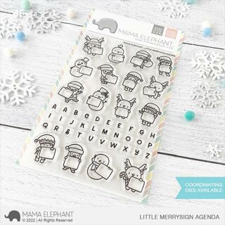 Mama Elephant, clear stamp, Little Merrysign Agenda