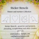 Lavinia Stamps, Sticker Stencils, Nature and Nurture Collection