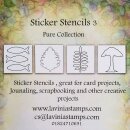 Lavinia Stamps, Sticker Stencils, Pure Collection