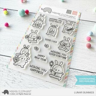 Mama Elephant, clear stamp, Lunar Bunnies