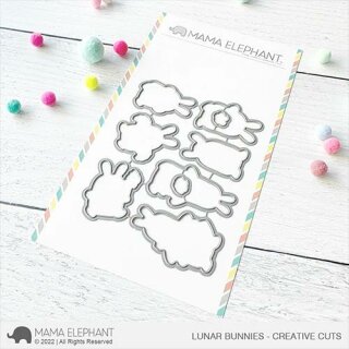 Mama Elephant, Creative Cuts/ Stanzschablone, Lunar Bunnies