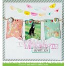 Lawn Fawn, lawn cuts/ Stanzschablone, stitched party banners
