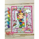 C.C. Designs, clear stamp, Unicorn &amp; Rainbow