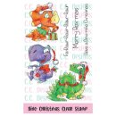 C.C. Designs, clear stamp, Robertos Rascals - Dino Christmas