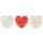 AVERY Zweckform, 50 Sticker - Aufkleber, "Love",  3 Designs, ca.3,8cm