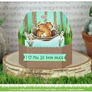 Lawn Fawn, clear stamp, wood you be mine?