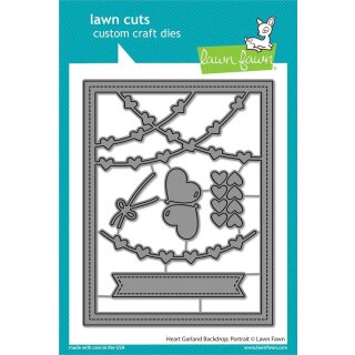 Lawn Fawn, lawn cuts/ Stanzschablone, heart garland...