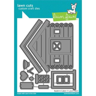 Lawn Fawn, lawn cuts/ Stanzschablone, build-a-cabin