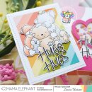 Mama Elephant, clear stamp, Group Hug