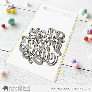 Mama Elephant, Creative Cuts/ Stanzschablone, Pop Fizz Clink