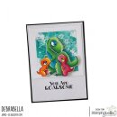 Stamping Bella, Rubber Stamp, DINO SENTIMENT SET (INCLUDES 7 RUBBER STAMPS)