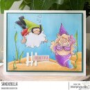 Stamping Bella, Rubber Stamp, GNOME MERMAID