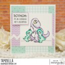 Stamping Bella, Rubber Stamp, ODDBALL MAMA DINO AND HER BABIES