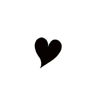 Lavinia Stamps, clear stamp - Single Heart Miniature