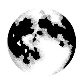 Lavinia Stamps, clear stamp - Moon