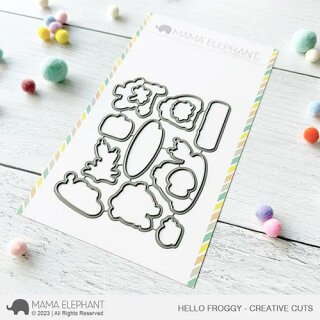 Mama Elephant, Creative Cuts/ Stanzschablone, Hello Froggy