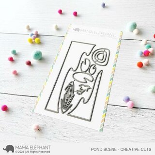Mama Elephant, Creative Cuts/ Stanzschablone, Pond Scene