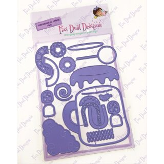 Pixi Dust Designs, Die/ Stanzschablone, Gingerbread House Mug