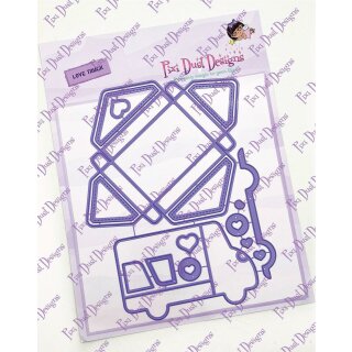 Pixi Dust Designs, Die/ Stanzschablone, Love Truck