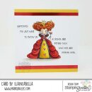 Stamping Bella, Rubber Stamp, ODDBALL QUEEN OF HEARTS (ALICE IN WONDERLAND COLLECTION)