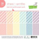 Lawn Fawn, stripes n sprinkles petite paper pack,...