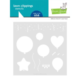 Lawn Fawn, Lawn Clippings, balloons stencil