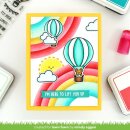 Lawn Fawn, Lawn Clippings, corner rainbow stencils