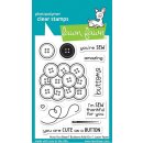 Lawn Fawn, clear stamp, how you bean? buttons add-on