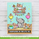 Lawn Fawn, clear stamp, elephant parade add-on