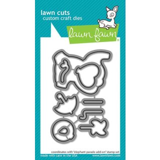 Lawn Fawn, lawn cuts/ Stanzschablone, elephant parade add-on