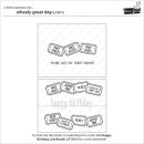 Lawn Fawn, clear stamp, wheely great day