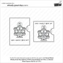 Lawn Fawn, clear stamp, wheely great day