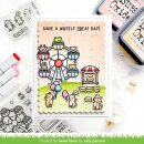 Lawn Fawn, clear stamp, wheely great day
