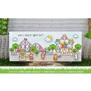 Lawn Fawn, clear stamp, wheely great day