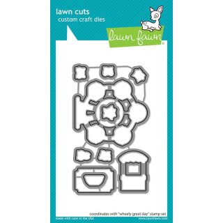 Lawn Fawn, lawn cuts/ Stanzschablone, wheely great day