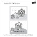 Lawn Fawn, clear stamp, coaster critters flip-flop
